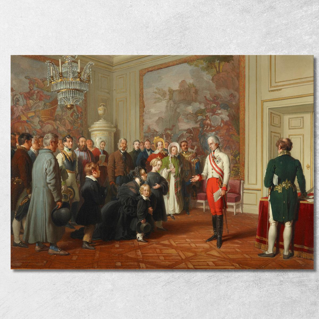 L'Imperatore Francesco I Concede L'Udienza Generale Johann Peter Krafft jpk31 quadro stampato su tela L'Imperatore Francesco I Concede L'Udienza Generale Johann Peter Krafft jpk31 quadro stampato su tela