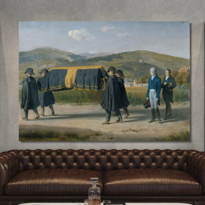 L'Imperatore Francesco I D'Austria Segue La Bara Di Un Povero Johann Peter Krafft jpk33 quadro stampato su tela