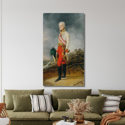 L'Imperatore Francesco I D'Austria Johann Peter Krafft jpk34 quadro stampato su tela