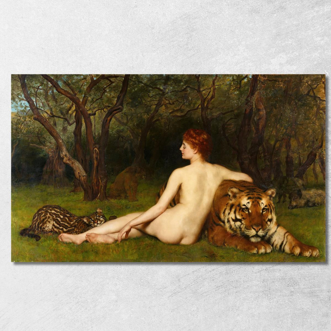 Circe John Collier jcl3 quadro stampato su tela