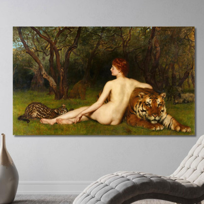 Circe John Collier jcl3 quadro stampato su tela