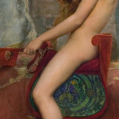 Lady Godiva John Collier jcl6 quadro stampato su tela