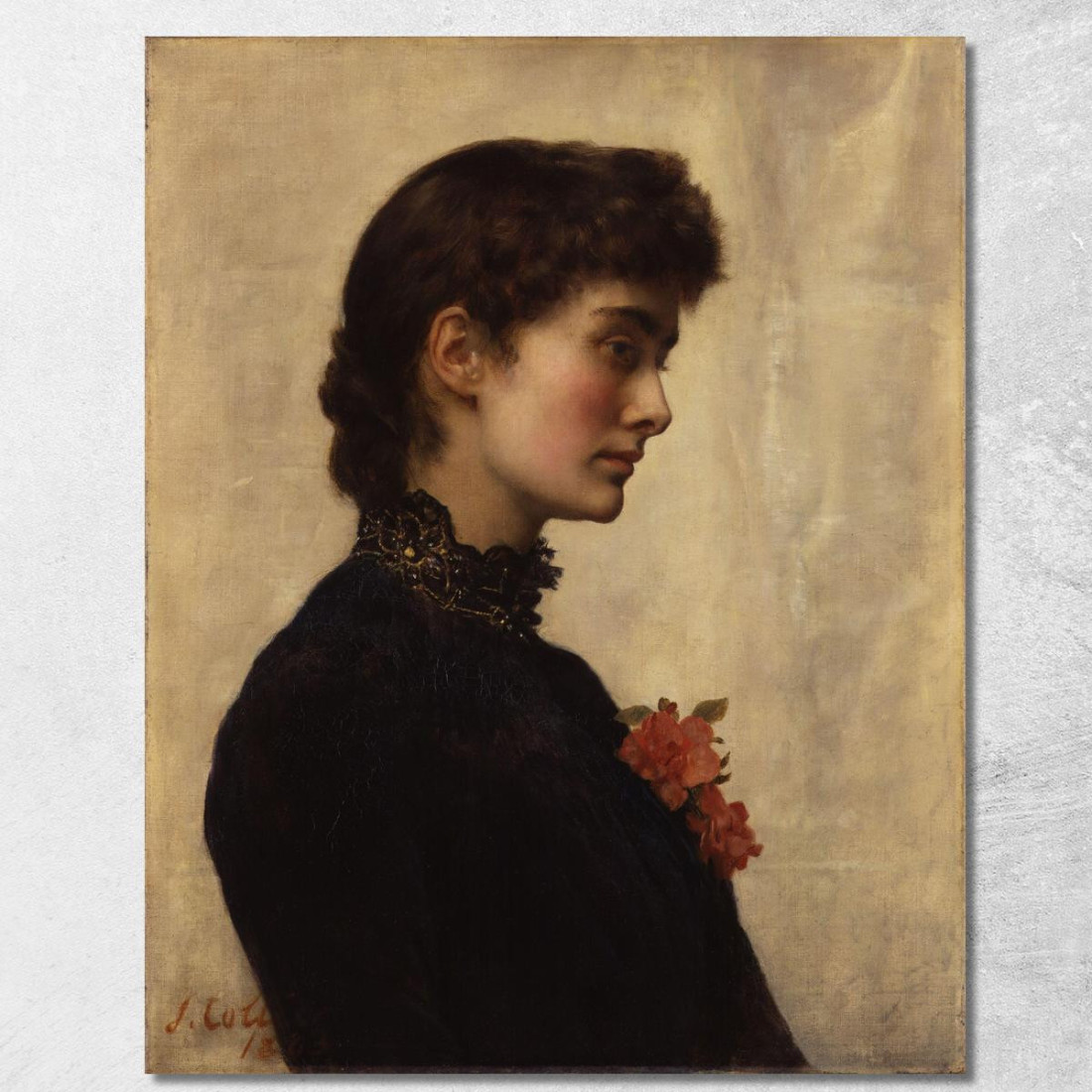 Marian Collier Nata Huxley John Collier jcl7 quadro stampato su tela Marian Collier Nata Huxley John Collier jcl7 quadro stampato su tela