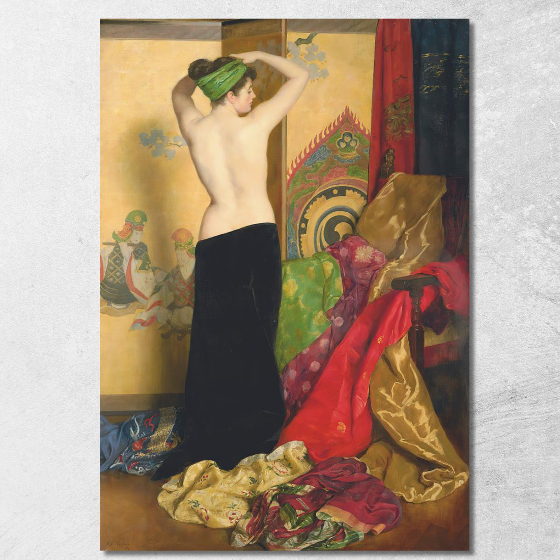 Pompe E Vanità John Collier jcl10 quadro stampato su tela Pompe E Vanità John Collier jcl10 quadro stampato su tela