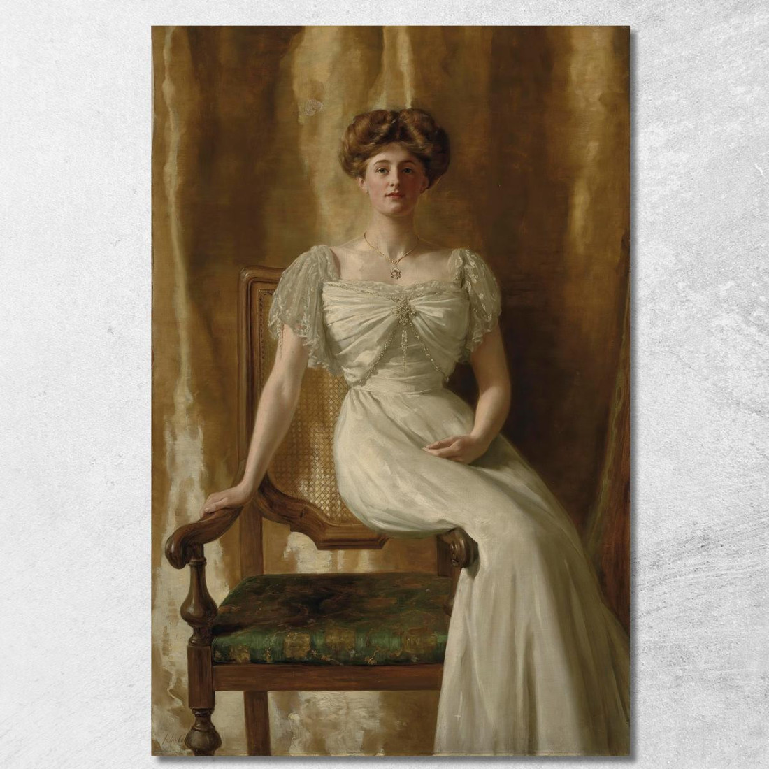 Ritratto Dell'Onorevole Sig.Ra Harold Ritchie John Collier jcl16 quadro stampato su tela