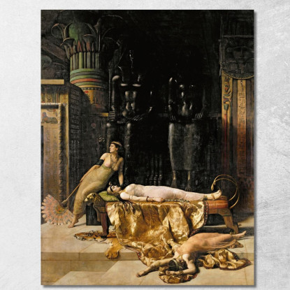 La Morte Di Cleopatra John Collier jcl20 quadro stampato su tela