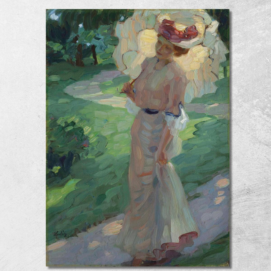 Una Giornata Estiva Al Parco Leo Putz lpz1 quadro stampato su tela