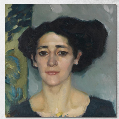 Ritratto Femminile Leo Putz lpz9 quadro stampato su tela