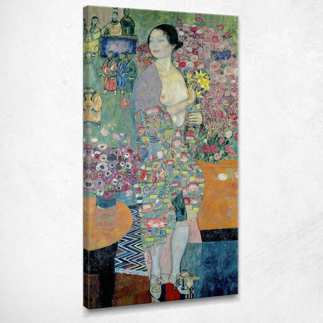 La Ballerina Gustav Klimt kg60 quadro stampato su tela La Ballerina Gustav Klimt kg60 quadro stampato su tela