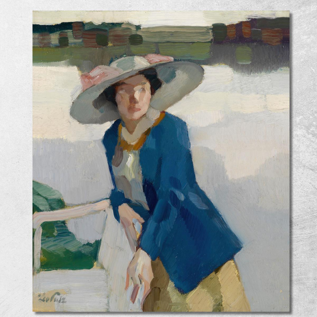 Frieda Sul Lago Langenbürger See Leo Putz lpz14 quadro stampato su tela