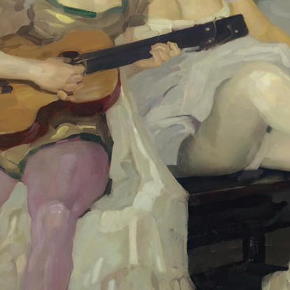 Dietro Le Quinte Leo Putz lpz20 quadro stampato su tela