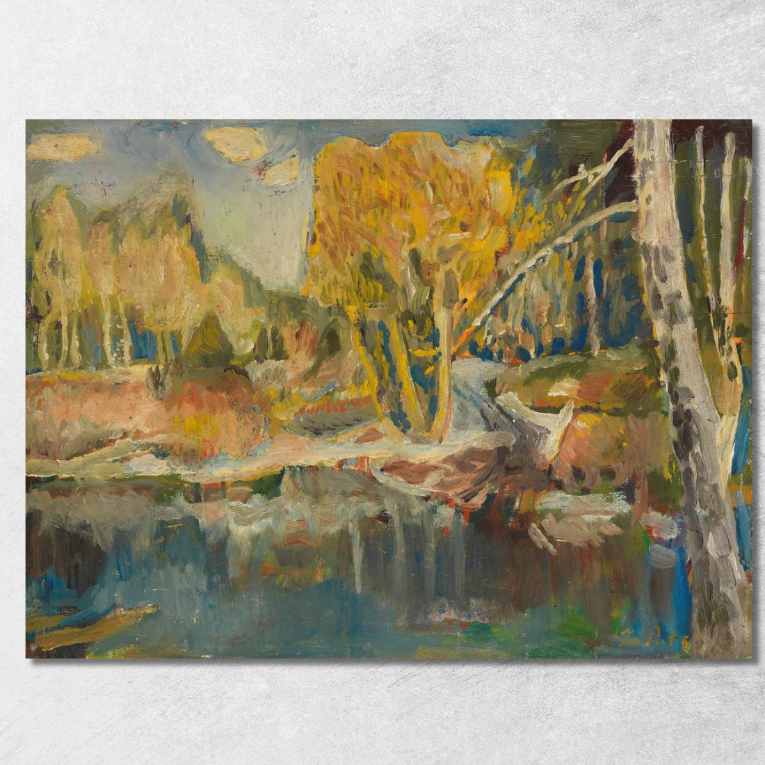 Paesaggio Leo Putz lpz31 quadro stampato su tela Paesaggio Leo Putz lpz31 quadro stampato su tela