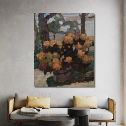 Natura Morta Di Rose Leo Putz lpz45 quadro stampato su tela