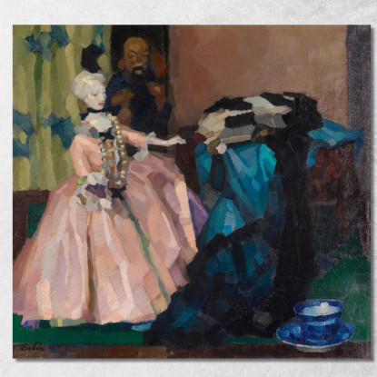 Bambola Bianca Leo Putz lpz61 quadro stampato su tela