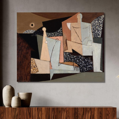 Figure Su Una Spiaggia Louis Marcoussis lmr6 quadro stampato su tela