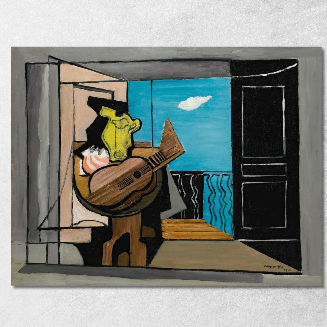 Interno Sul Balcone Louis Marcoussis lmr10 quadro stampato su tela