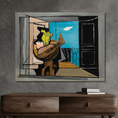 Interno Sul Balcone Louis Marcoussis lmr10 quadro stampato su tela