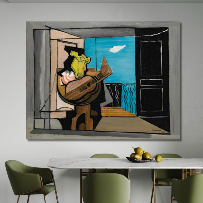 Interno Sul Balcone Louis Marcoussis lmr10 quadro stampato su tela