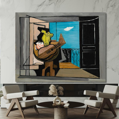 Interno Sul Balcone Louis Marcoussis lmr10 quadro stampato su tela