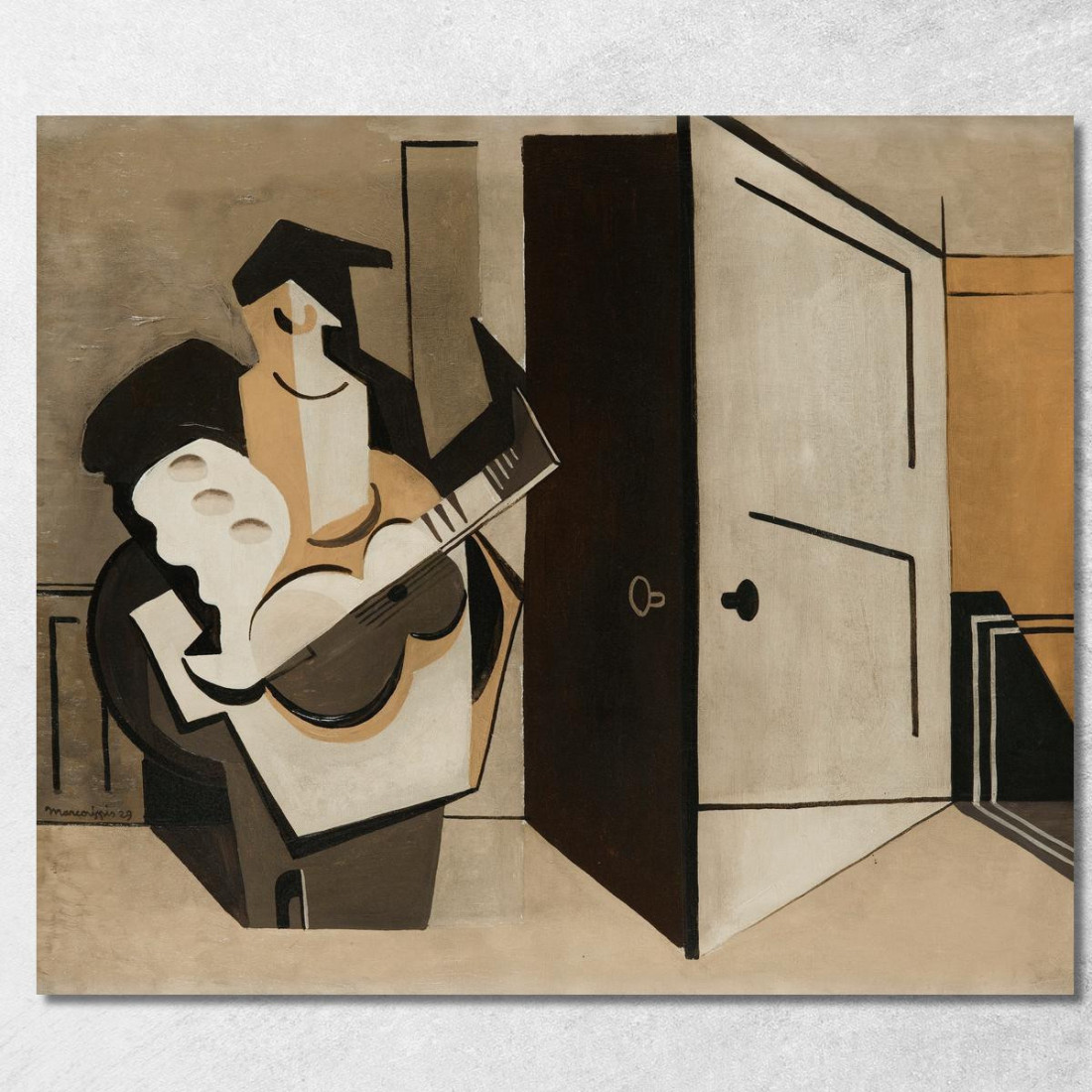Musicista In Un Interno Louis Marcoussis lmr17 quadro stampato su tela Musicista In Un Interno Louis Marcoussis lmr17 quadro stampato su tela