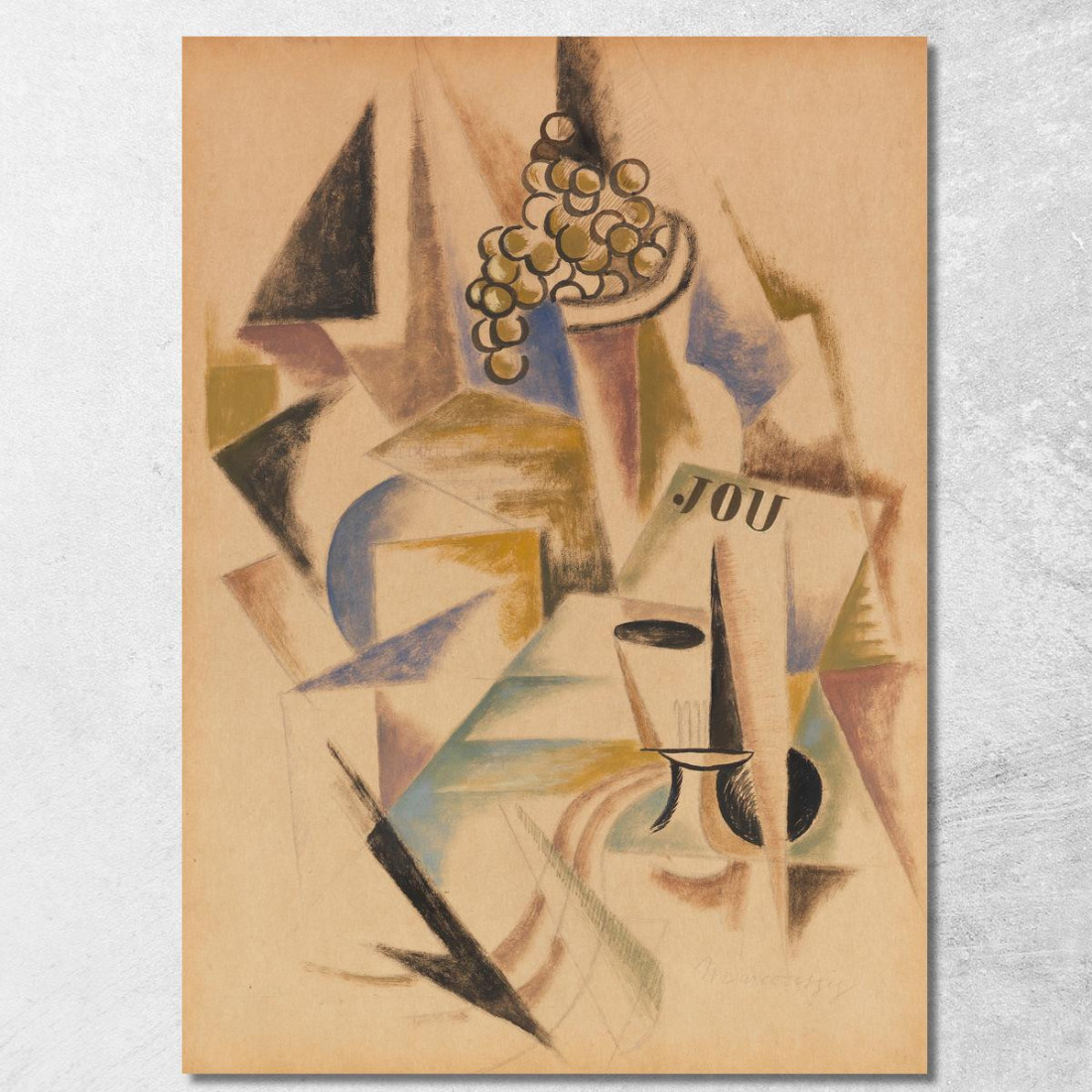 Natura Morta Con Frutta Louis Marcoussis lmr21 quadro stampato su tela Natura Morta Con Frutta Louis Marcoussis lmr21 quadro stampato su tela