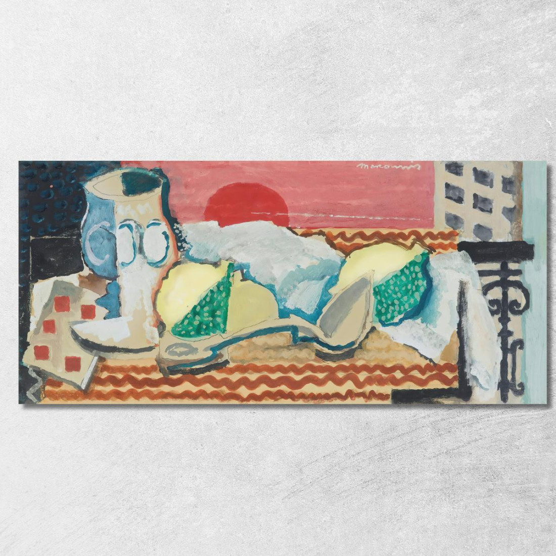 Natura Morta Con Cucchiaio Louis Marcoussis lmr27 quadro stampato su tela Natura Morta Con Cucchiaio Louis Marcoussis lmr27 quadro stampato su tela