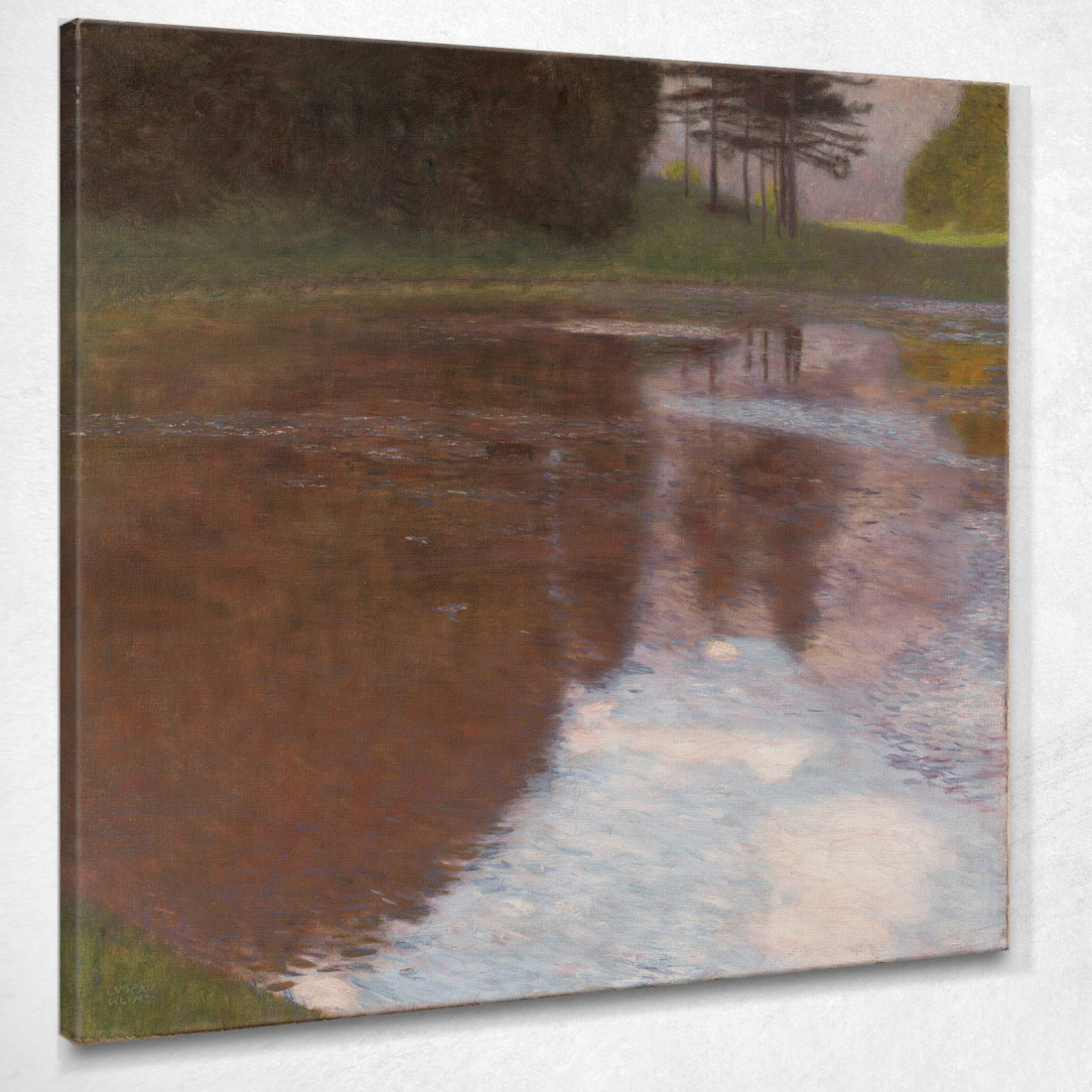 Stagno Tranquillo Egelsee Vicino A Golling Salisburgo Gustav Klimt kg70 quadro stampato su tela Stagno Tranquillo Egelsee Vicino A Golling Salisburgo Gustav Klimt kg70 quadro stampato su tela