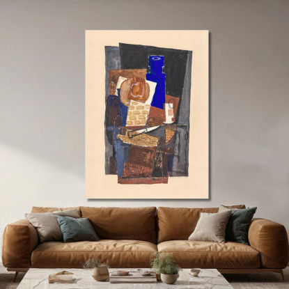 Natura Morta Con Coltello Louis Marcoussis lmr36 quadro stampato su tela