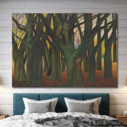 Alberi Verdi Léon Spilliaert lsp50 quadro stampato su tela