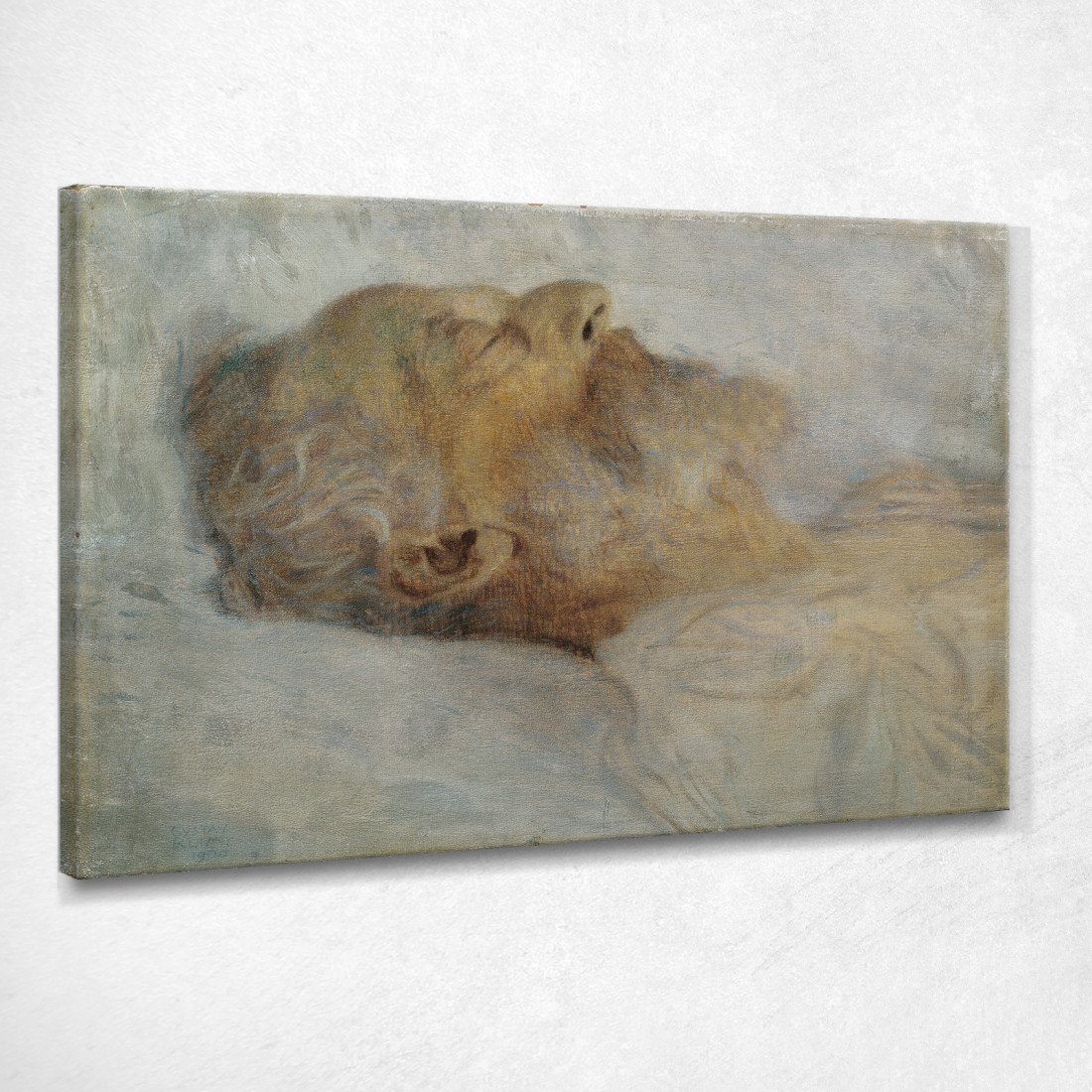 Il Vecchio Sul Letto Di Morte Gustav Klimt kg78 quadro stampato su tela Il Vecchio Sul Letto Di Morte Gustav Klimt kg78 quadro stampato su tela