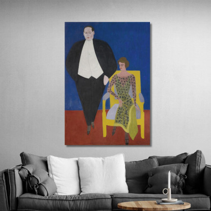 Ritratto Di Gustave E Norine Van Hecke Léon Spilliaert lsp92 quadro stampato su tela