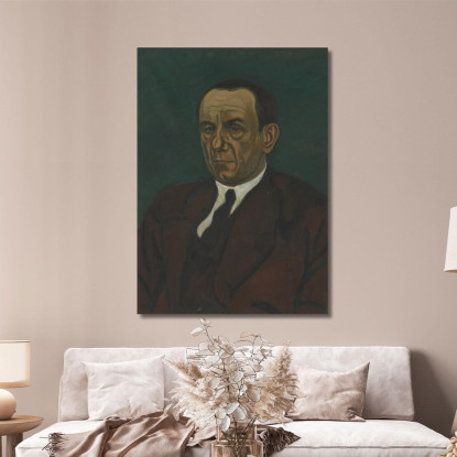 Ritratto Di Henri Vandeputte Léon Spilliaert lsp95 quadro stampato su tela