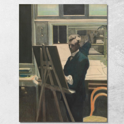 Autoritratto Léon Spilliaert lsp99 quadro stampato su tela