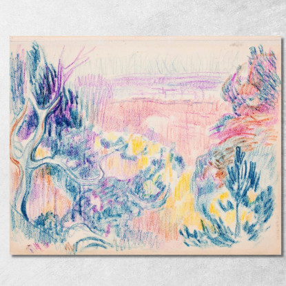 Paesaggio Della Spiaggia Magnus Enckell mek59 quadro stampato su tela