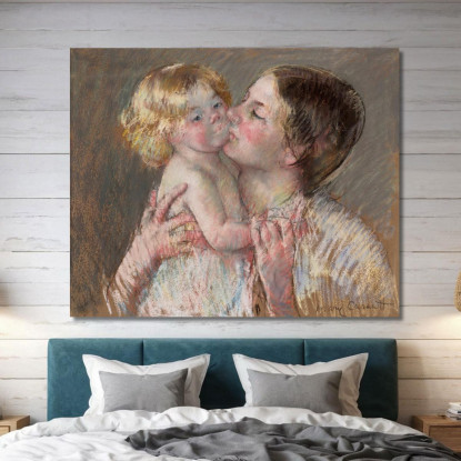 Un Bacio Per La Piccola Ann N. 3 Mary Cassatt mcs1 quadro stampato su tela