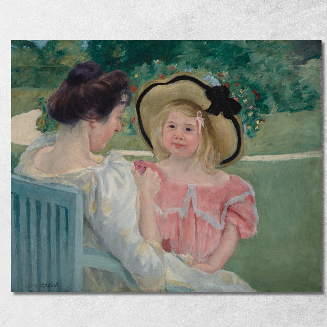 Nel Giardino Mary Cassatt mcs22 quadro stampato su tela Nel Giardino Mary Cassatt mcs22 quadro stampato su tela