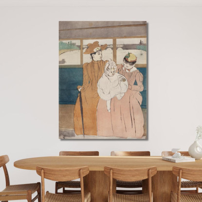 Nell'Autobus Mary Cassatt mcs24 quadro stampato su tela