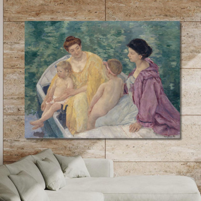 Il Bagno Mary Cassatt mcs26 quadro stampato su tela