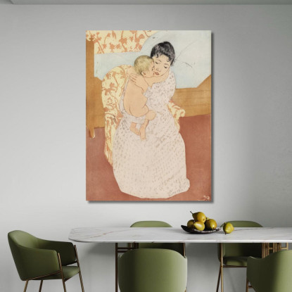 Carezza Materna Mary Cassatt mcs29 quadro stampato su tela