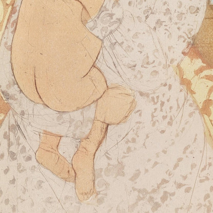 Carezza Materna Mary Cassatt mcs29 quadro stampato su tela