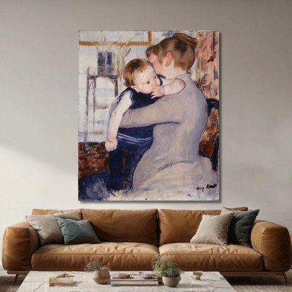 Madre E Figlio 2 Mary Cassatt mcs31 quadro stampato su tela