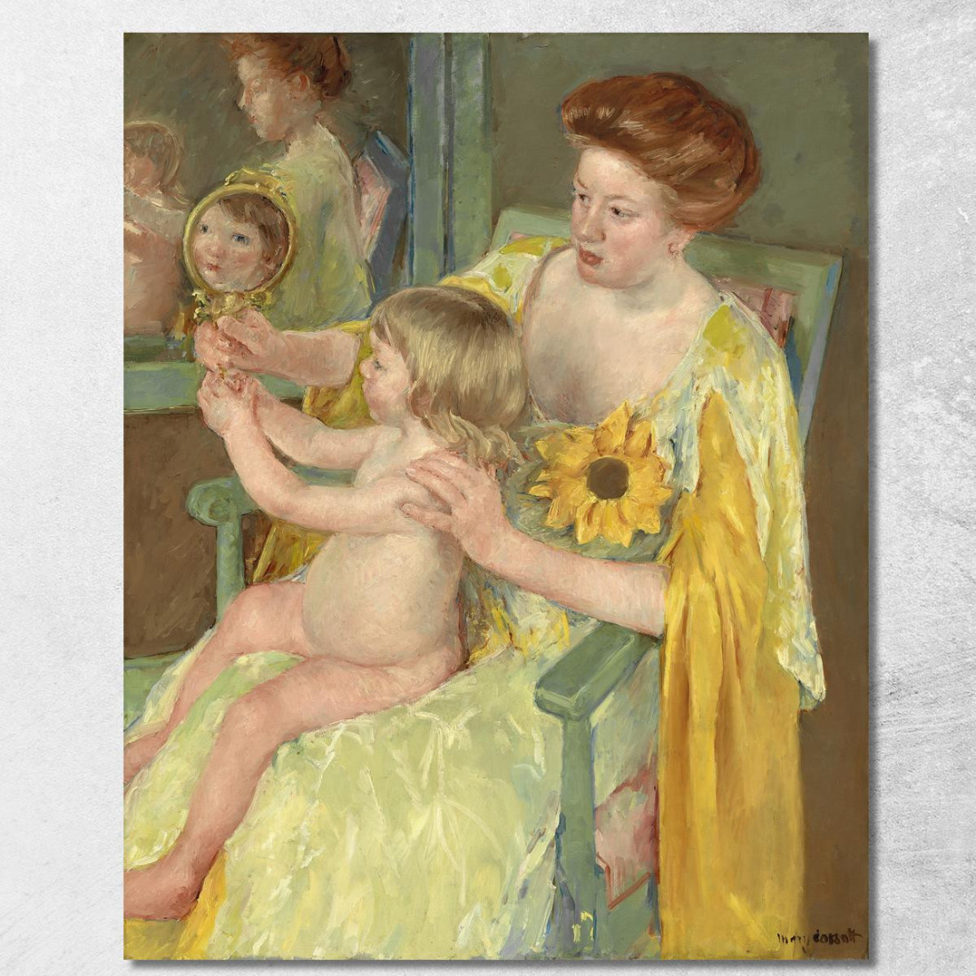 Madre E Figlio Mary Cassatt mcs33 quadro stampato su tela Madre E Figlio Mary Cassatt mcs33 quadro stampato su tela