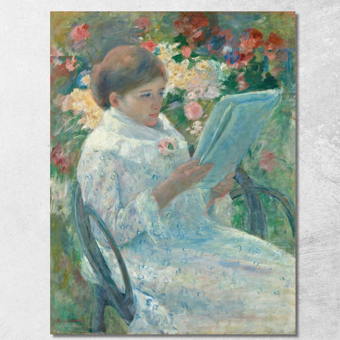 Su Un Balcone Mary Cassatt mcs36 quadro stampato su tela Su Un Balcone Mary Cassatt mcs36 quadro stampato su tela