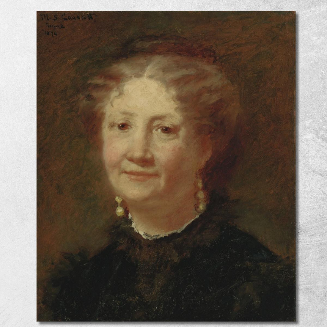 Ritratto Di Signora Cortier Mary Cassatt mcs41 quadro stampato su tela Ritratto Di Signora Cortier Mary Cassatt mcs41 quadro stampato su tela