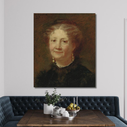 Ritratto Di Signora Cortier Mary Cassatt mcs41 quadro stampato su tela