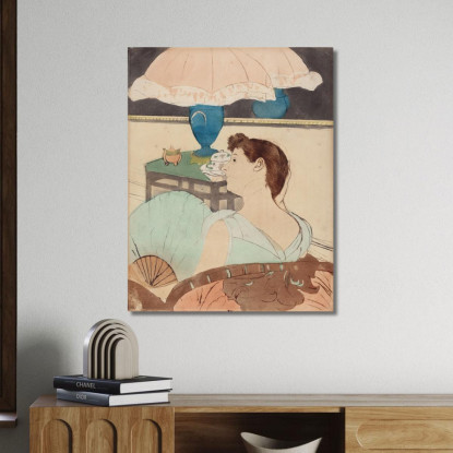 La Lampada Mary Cassatt mcs56 quadro stampato su tela