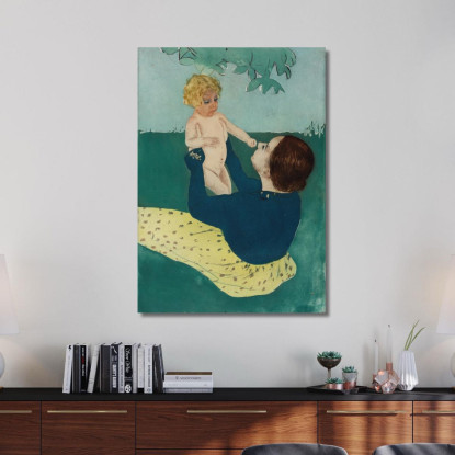 Sotto L'Ippocastano Mary Cassatt mcs59 quadro stampato su tela