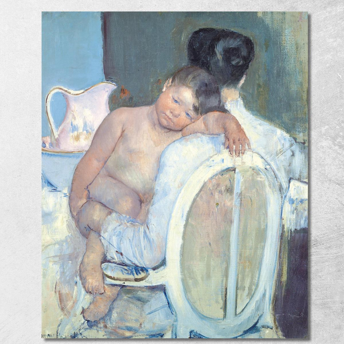 Donna Seduta Con Un Bambino In Braccio Mary Cassatt mcs62 quadro stampato su tela