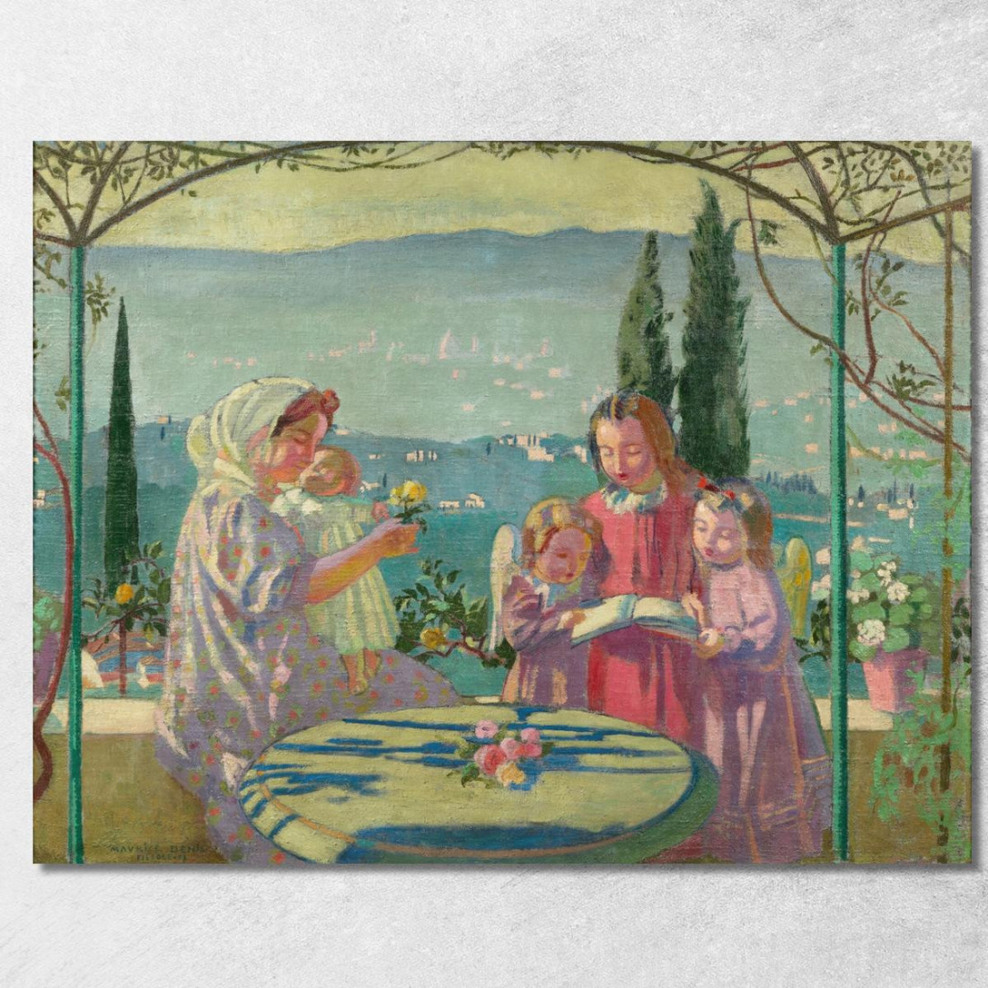 Cantico Alla Madonna Fiesole Del Mattino Maurice Denis mdn9 quadro stampato su tela