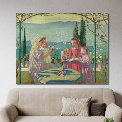 Cantico Alla Madonna Fiesole Del Mattino Maurice Denis mdn9 quadro stampato su tela